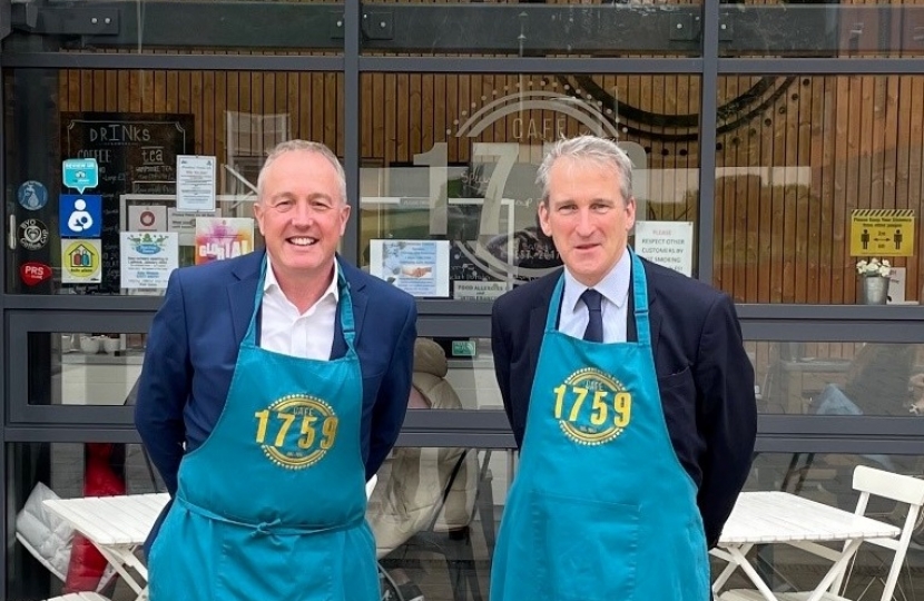 Visit to Abri's Cafe 1759 in Bordon | Damian Hinds