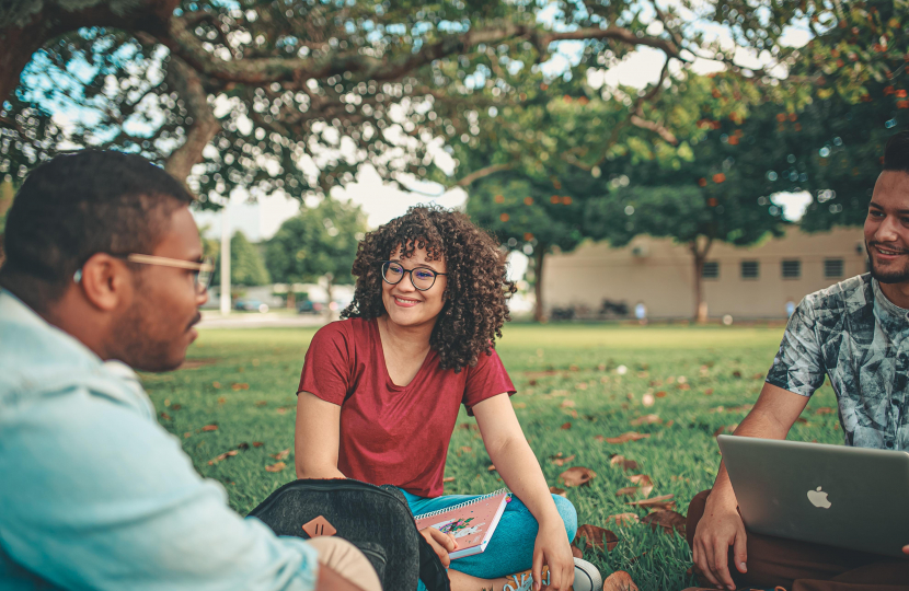 image of university students