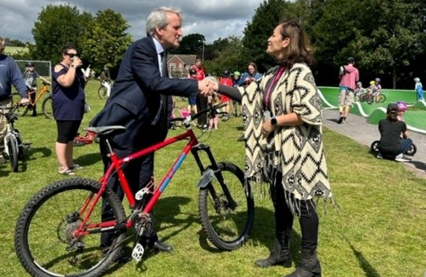 Damian meeting a constituent