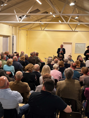 Image of Damian's public meeting